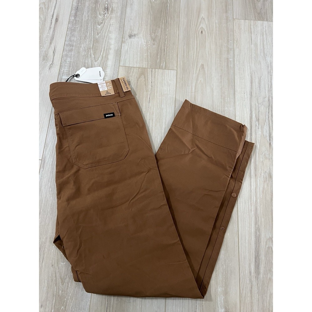 PrAna Stretch Zion II Slim Pants Men's 38/32 Sepia…..tapered Leg